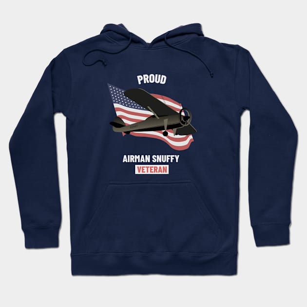 Air Force Veteran / Air Force Snuffy / Military / USA Hoodie by Freedom & Liberty Apparel